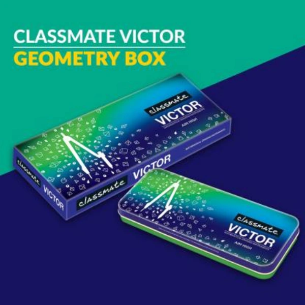 Classmate Victor Geometry Box  (Blue)