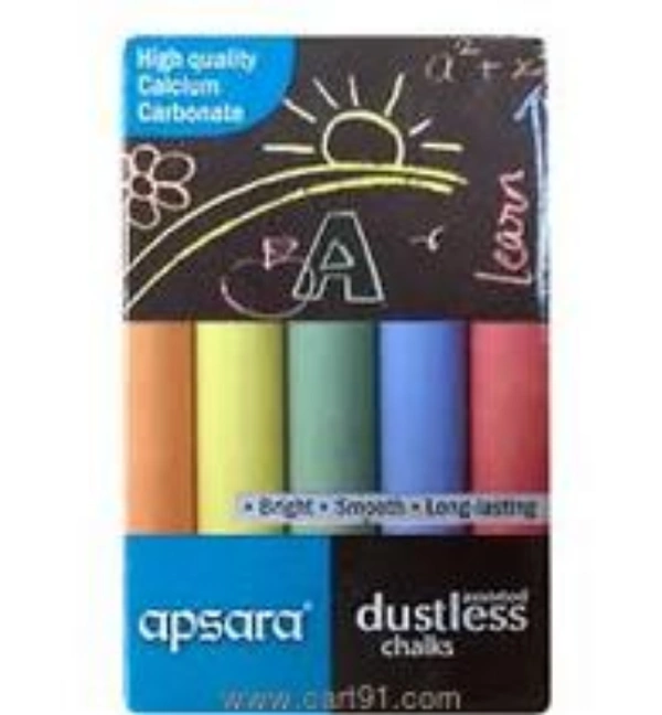 Apsara Dustless Color Chalk, Size: 4 Inch