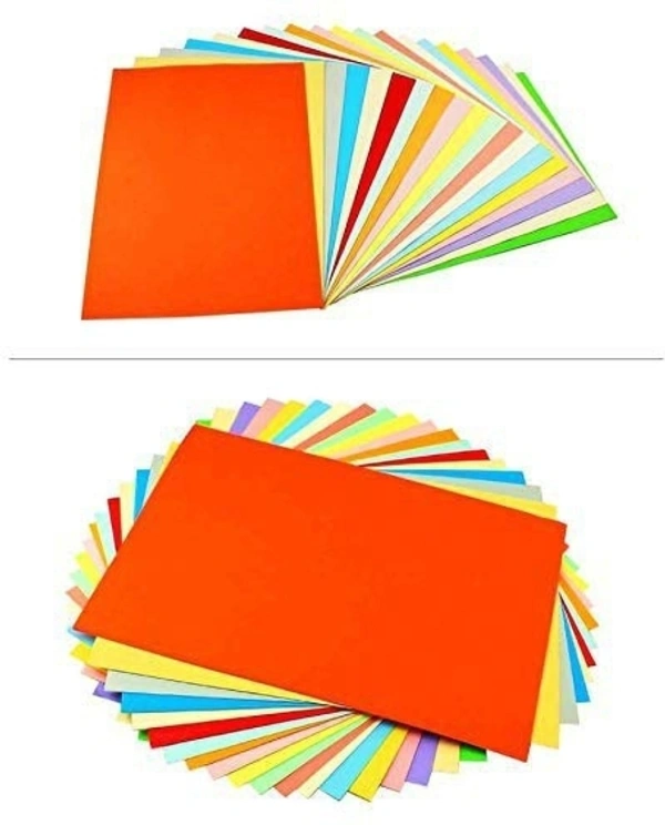 Color Paper Color Sheets Copy Printing Papers A4 Sheets Square Double Sided Colored Origami Folding Lucky Wish Paper DIY Craft Unruled A4 Unruled A4 80 gsm Coloured Paper100 Sheets
