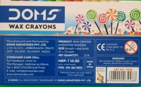 Doms 12 Shades Wax Crayons