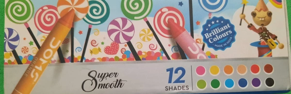 Doms 12 Shades Wax Crayons