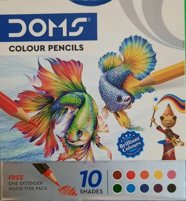 Doms Colour Pencils 10 Shades