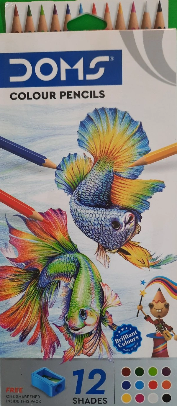 Doms Colour Pencils 12 Shades