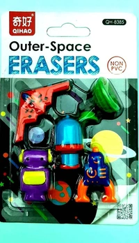 eprecision outer-space Erasers pack of 4 ( Multicolour) - 65