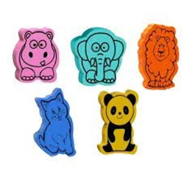 Nataraj Wild-e’s Erasers – 5 pc pack