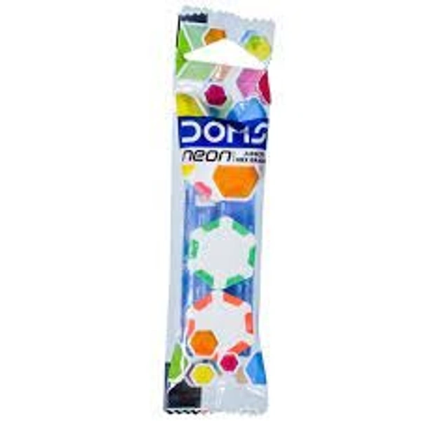 DOMS Neon Junior Hex Eraser