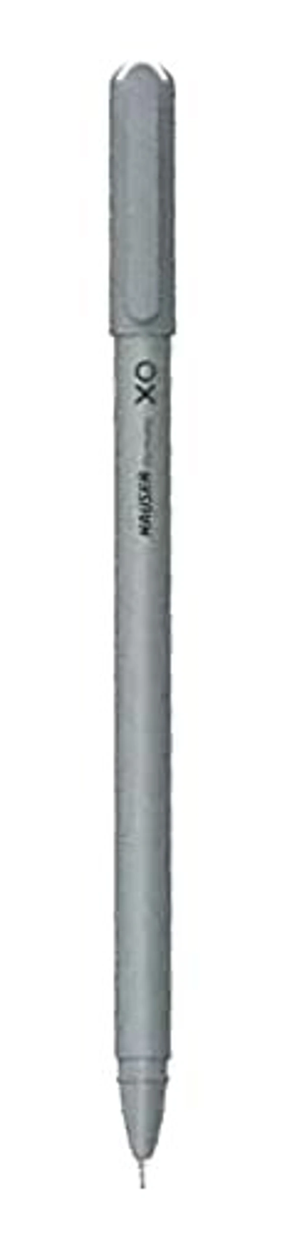 Hauser XO Ball Pen | Tip Size 0.6 mm | Comfortable Grip With Smudge Free Writing | Sturdy Refillable Ball Pen | Black