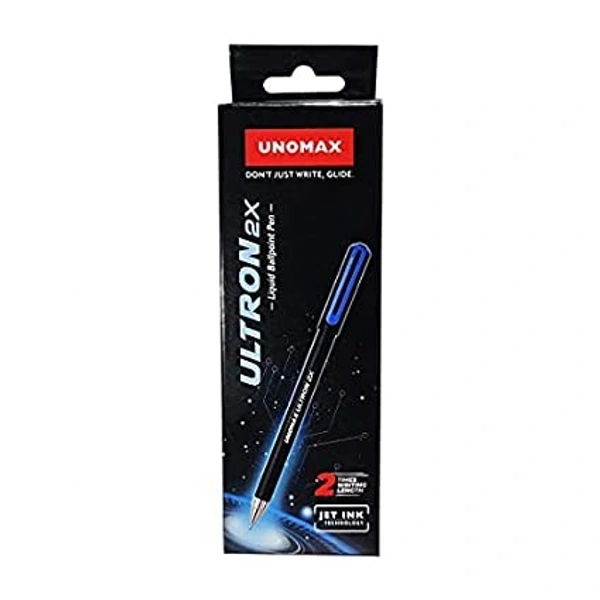 Unomax Ultron 2x Ball Pen Pack Of 10 (Blue)