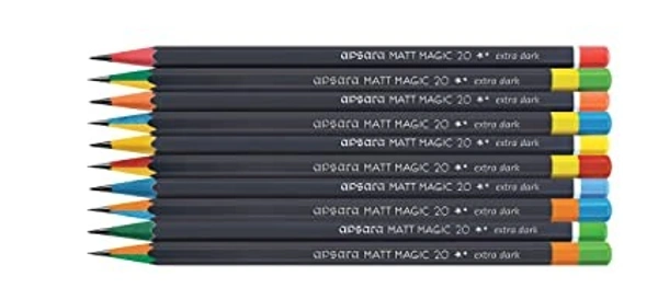 Apsara Matt Magic Pencil 2.0 [Pack of 2] Colour may vary