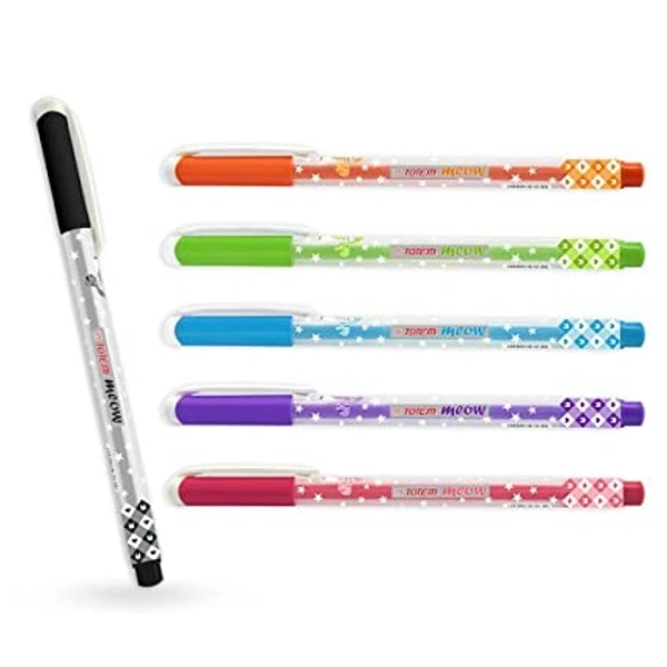 Totem Meow Ball Pens Blue and black