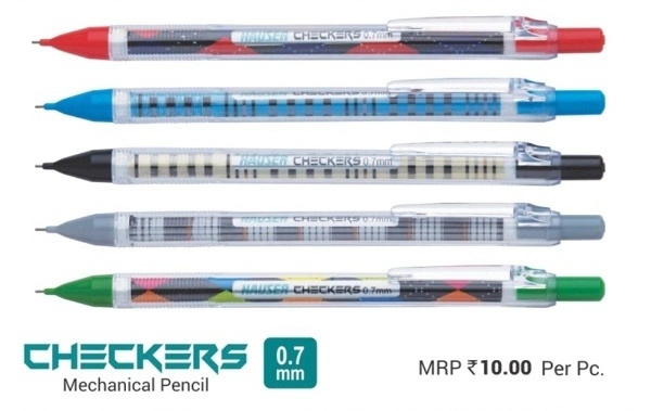 Hauser Checkers 0.7mm Mechanical Pencils Pack of 1