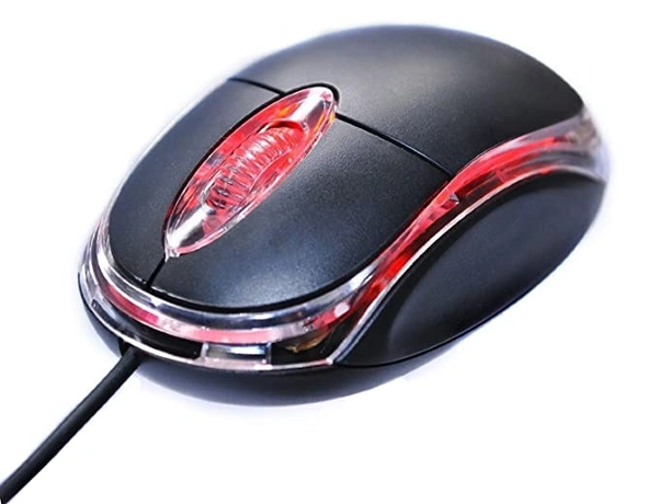 Ranz USB Optical Mouse 1000 DPI- Black with 1 Year Warranty