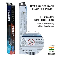 DOMS Industries Private Limited Doms Fusion X-TRA Super Dark Pencils Pack of 5 - Multicolour