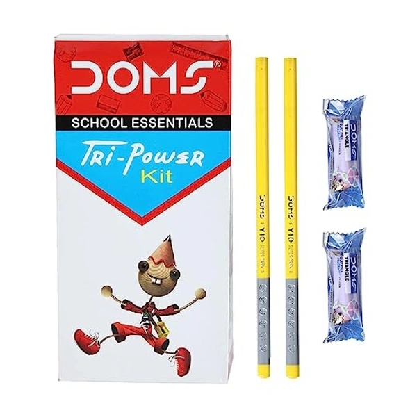 DOMS Doms Tri Power School Essential Pencil kit-Pack of 5
