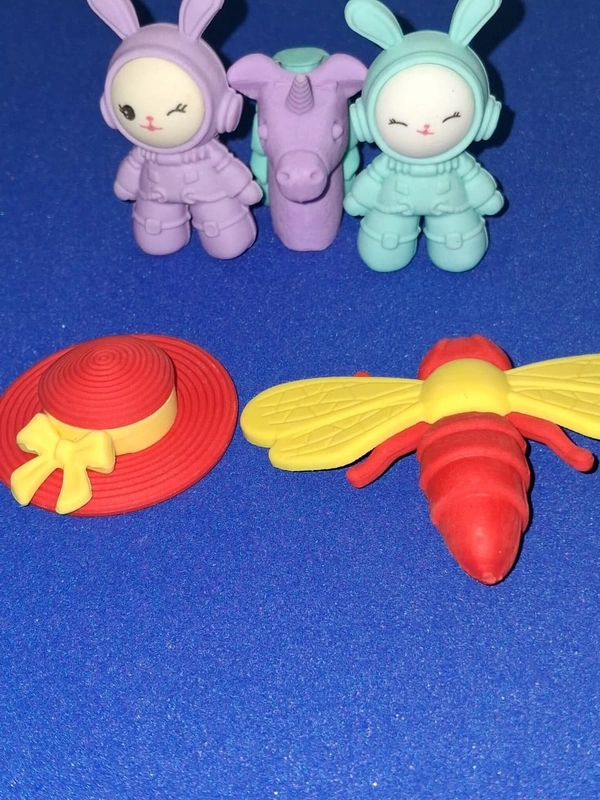 Fancy Unicorn Erasers pack of Five