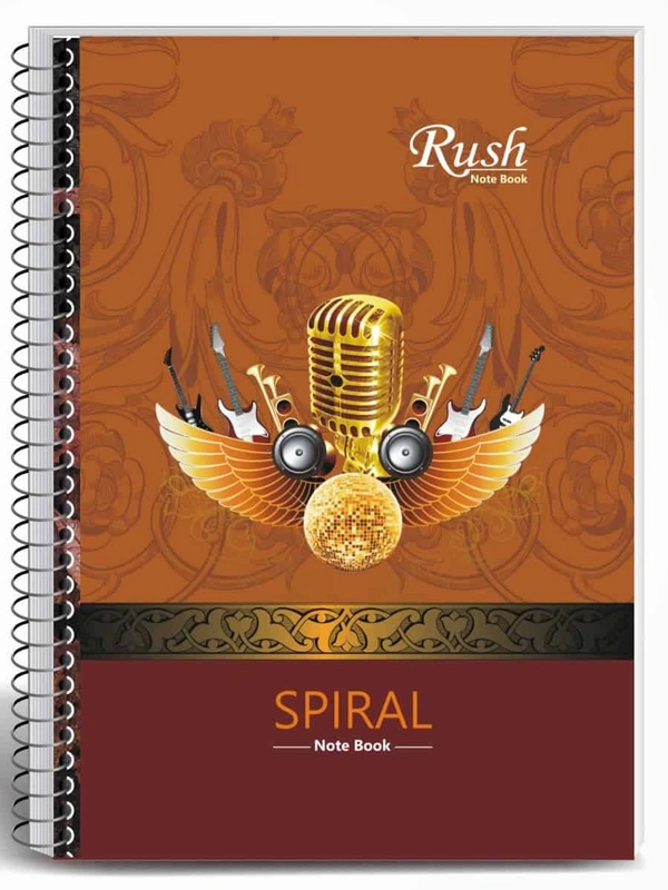 Rush A4 Spiral Notebook 400 Pages Unruled