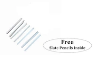 Apsara (2 in 1 Combo Double side Black and Free 20 Slate Chalk Pencil Slate) - Black