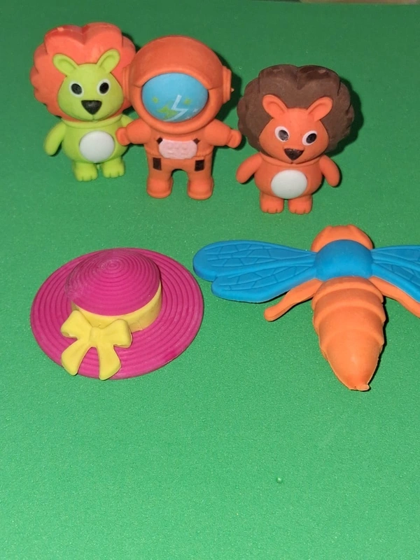 Fancy Erasers Pack of Five