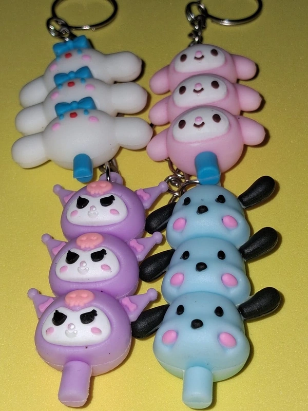 Sanrio character keychains Pack of Four