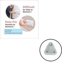 Safety Cover Guards for Electric Socket Plug (Big) Pack of 5 ( Five) - White, White