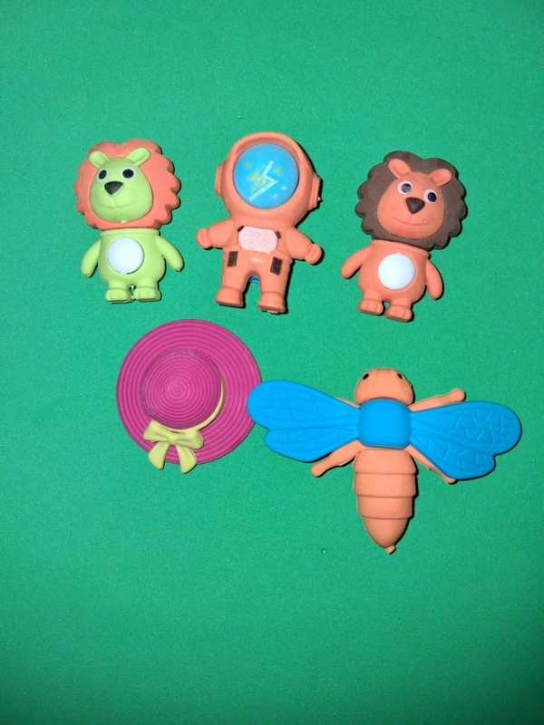 Fancy Erasers Pack of Five