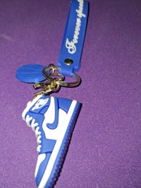 Nike Jordan Shoe Keychain with Strap Keyring Key Chain