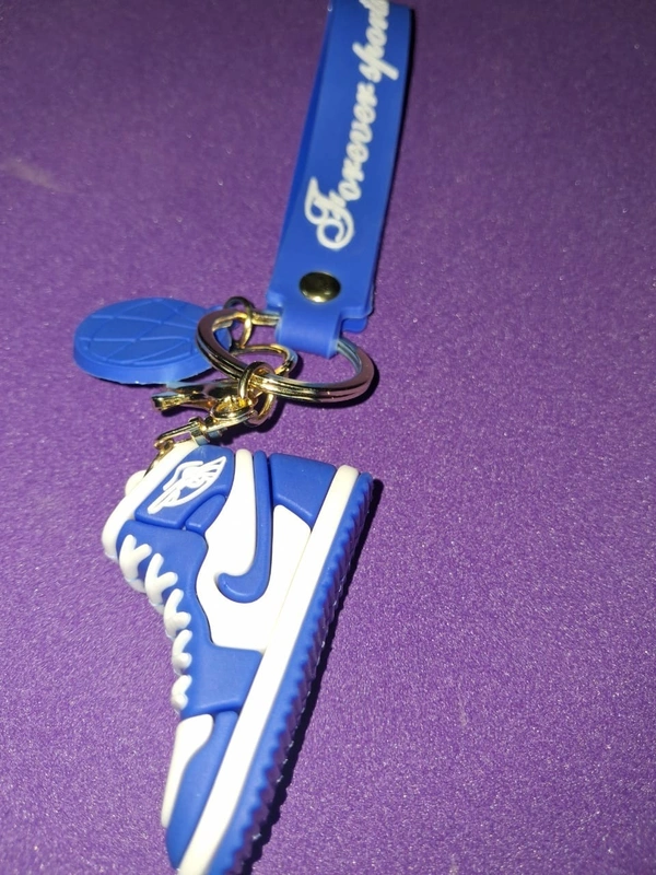 Nike Jordan Shoe Keychain with Strap Keyring Key Chain