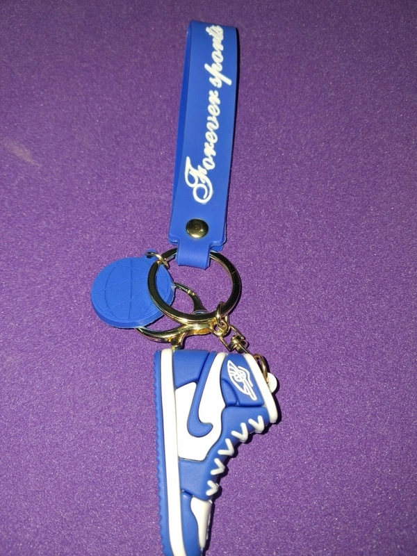 Nike Jordan Shoe Keychain with Strap Keyring Key Chain