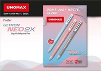 UNOMAX Ultron Neo 2x Ball Pen Pack of 10 (Blue 5 Pcs Black 5Pcs)  - Blue and Black