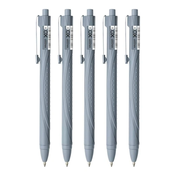 Hauser Auto Click Ball Pen Pack of 10 (Blue 5 PCS ,Black 5 PCS) - Blue and Black