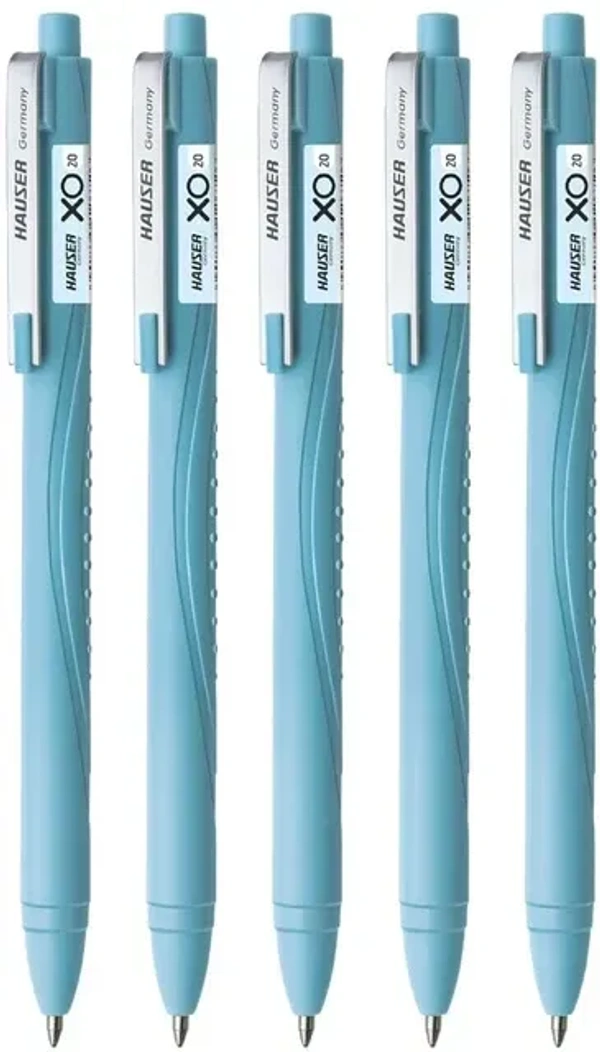 Hauser Auto Click Ball Pen Pack of 10 (Blue 5 PCS ,Black 5 PCS) - Blue and Black