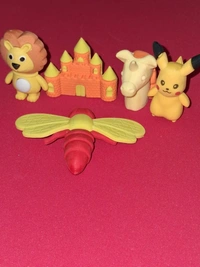 Novelty erasers in various fun shapes Pack of Five