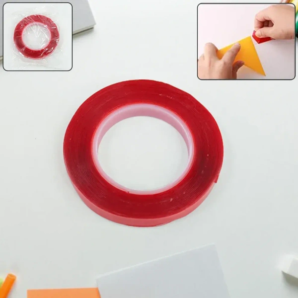 Heavy Duty Transparent Acrylic Foam Mounting Tape (3 Mtr Approx / 2 Pc)