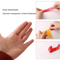 Heavy Duty Transparent Acrylic Foam Mounting Tape (3 Mtr Approx / 2 Pc)