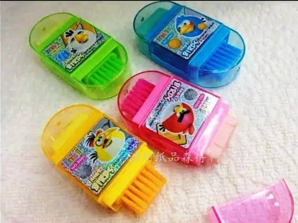 Eprecision Angry Bird Pencil Sharpener Brush Rubber Pencil Sharpener 3 In 1 Combination ( Pack of 5)