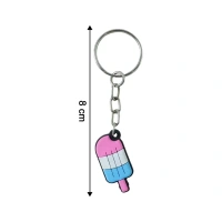 Cute Ice Cream Popsicle Shape Cartoon Keychain (2 Pc)