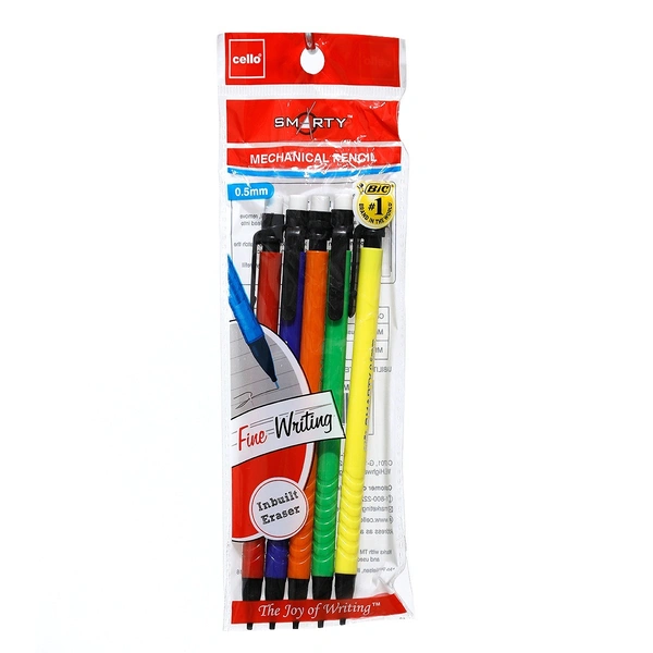 Cello Smarty 0.5mm Mechanical Pencil - Count of 5 (Pack of 10)