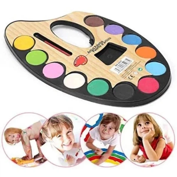 kids 12 Colour plate  Art Supplies for Kids Deluxe Kids Art
