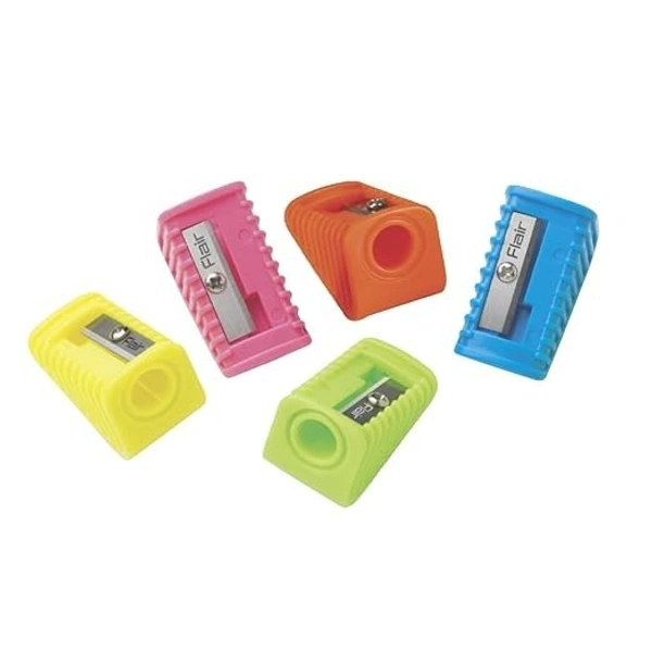 Flair Creative Series Shell Neon Pencil Sharpener (Pack of 10) - Multi Color