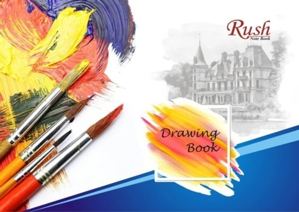 Rush 40 Pages Premium A4 Sketch Book | Art Drawing Book ( Pack of 2)
