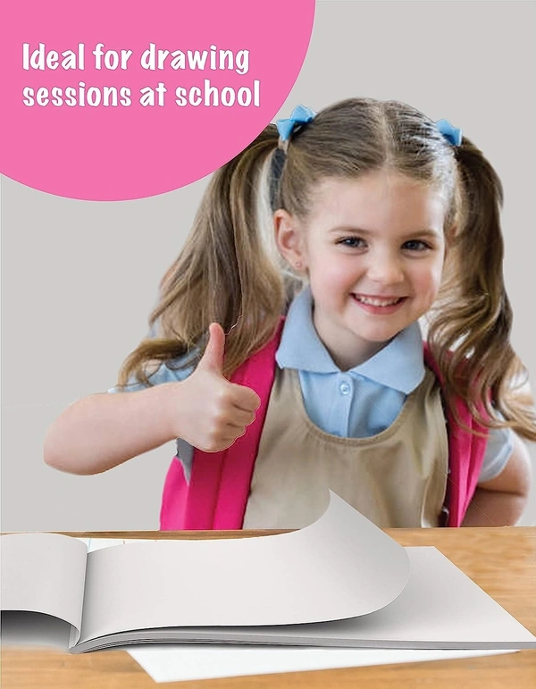 Rush 40 Pages Premium A4 Sketch Book | Art Drawing Book ( Pack of 2)