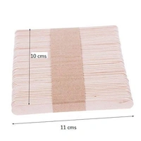 Natural Wooden Plain Ice Cream Sticks Popsicle Sticks : 100 Pcs