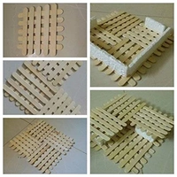 Natural Wooden Plain Ice Cream Sticks Popsicle Sticks : 100 Pcs
