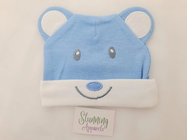 Teddy Bear Soft Cap (0-3 Months)