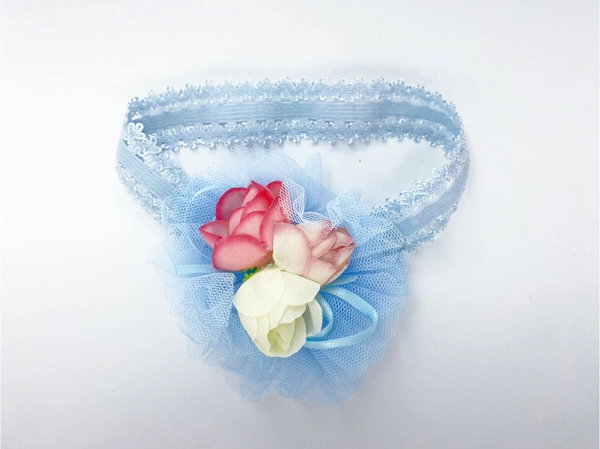 Floral Lace Headband (0-3 Months)