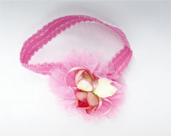 Floral Lace Headband (0-3 Months)