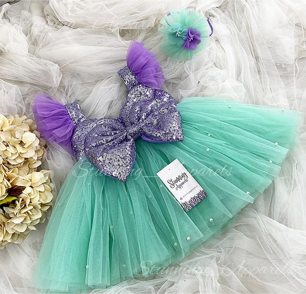 Flower Work Mermaid Partywear Frock 