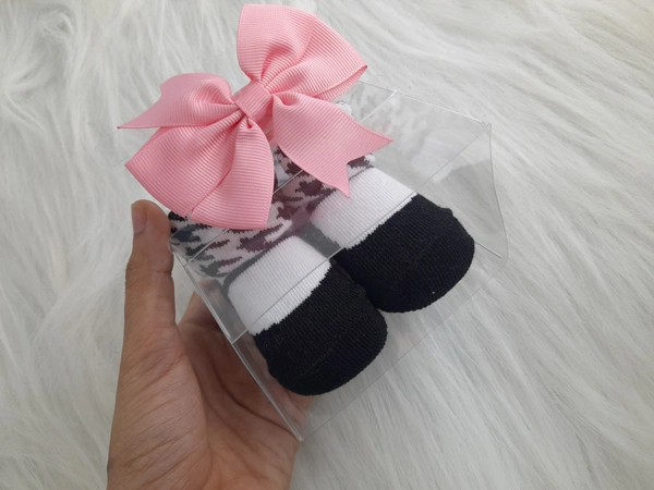 Cute Baby Socks And Headband (0-6 Months )