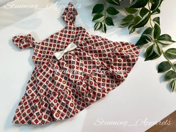 Stylish , Soft And Comfortable  Casual  Baby Frock 