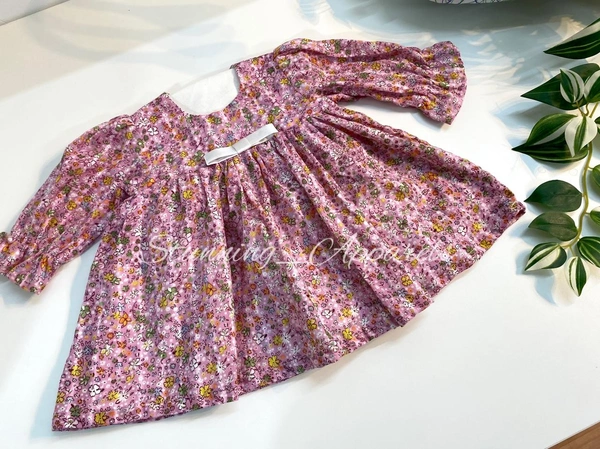 Long Sleeves Stylish Casual Baby Frock 